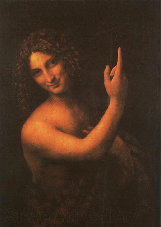  Leonardo  Da Vinci Saint John the Baptist